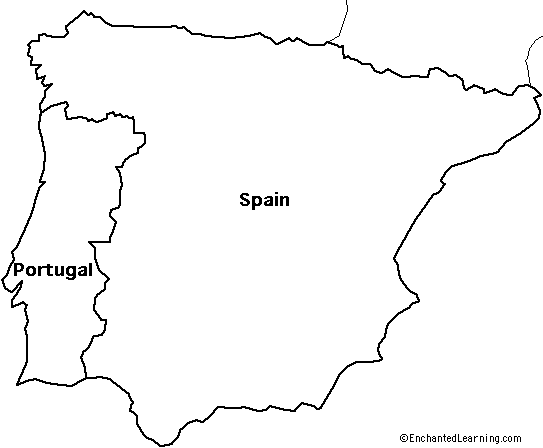 clipart map of spain - photo #43