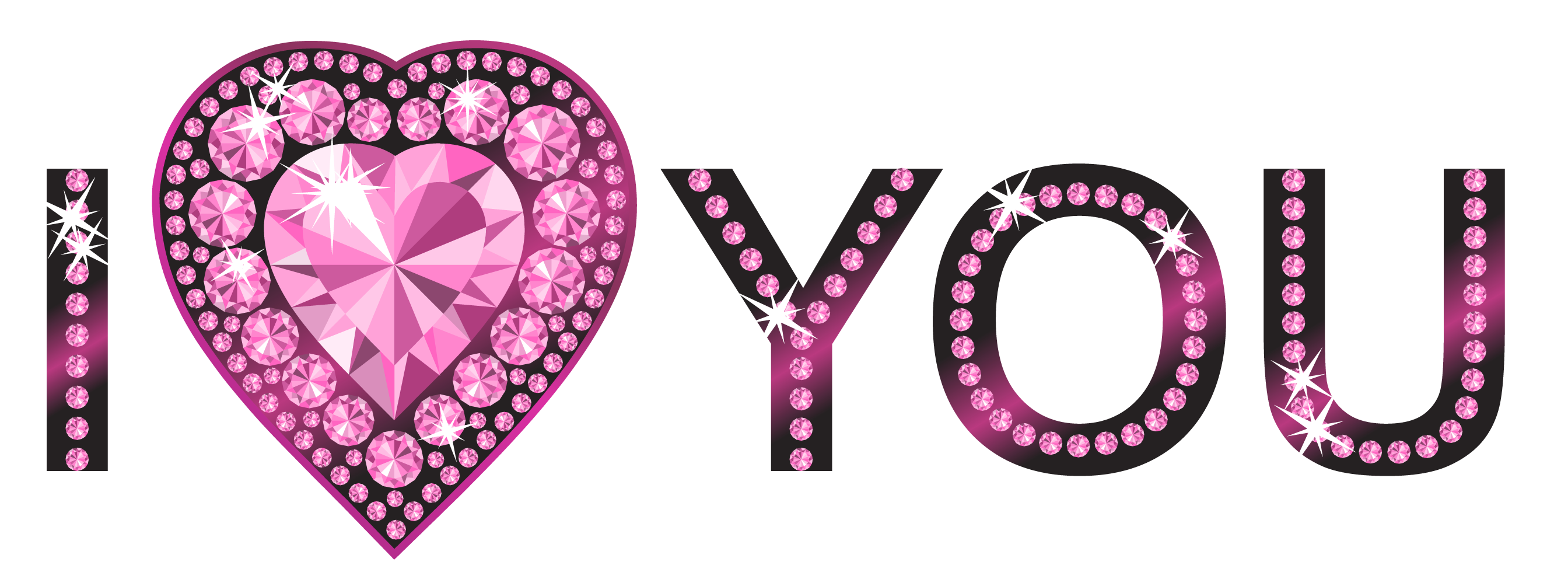 I Love You Pink PNG Clipart Picture