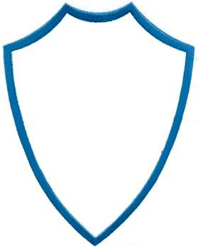 Outlines Embroidery Design: Shield Outline from Dakota Collectibles
