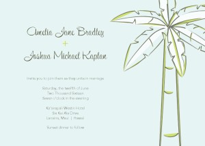 Palm Tree Wedding Invitation | Wedding Invitations