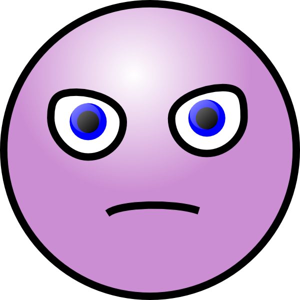 Grumpy Face Emoticon