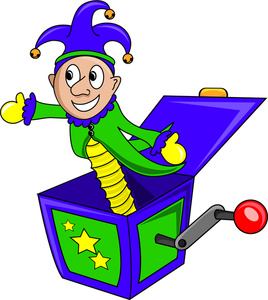 Jack In The Box Clipart Image - Jester Jack-in-the-Box Toy