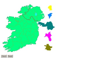 Interactive Map of Ireland - County Shapes | OER Commons