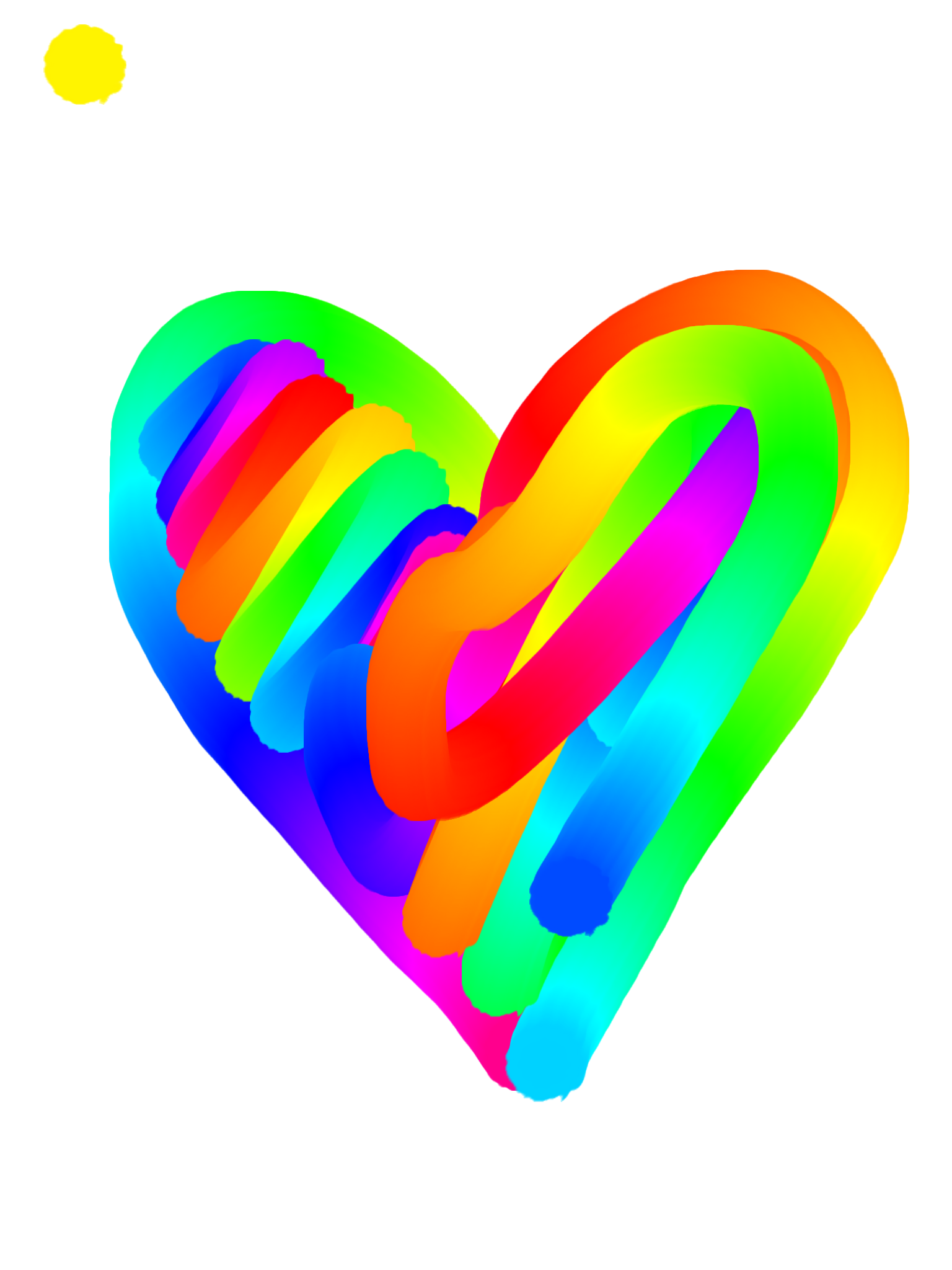 free rainbow heart clip art - photo #25