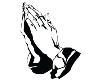 Praying hands decal | Etsy
