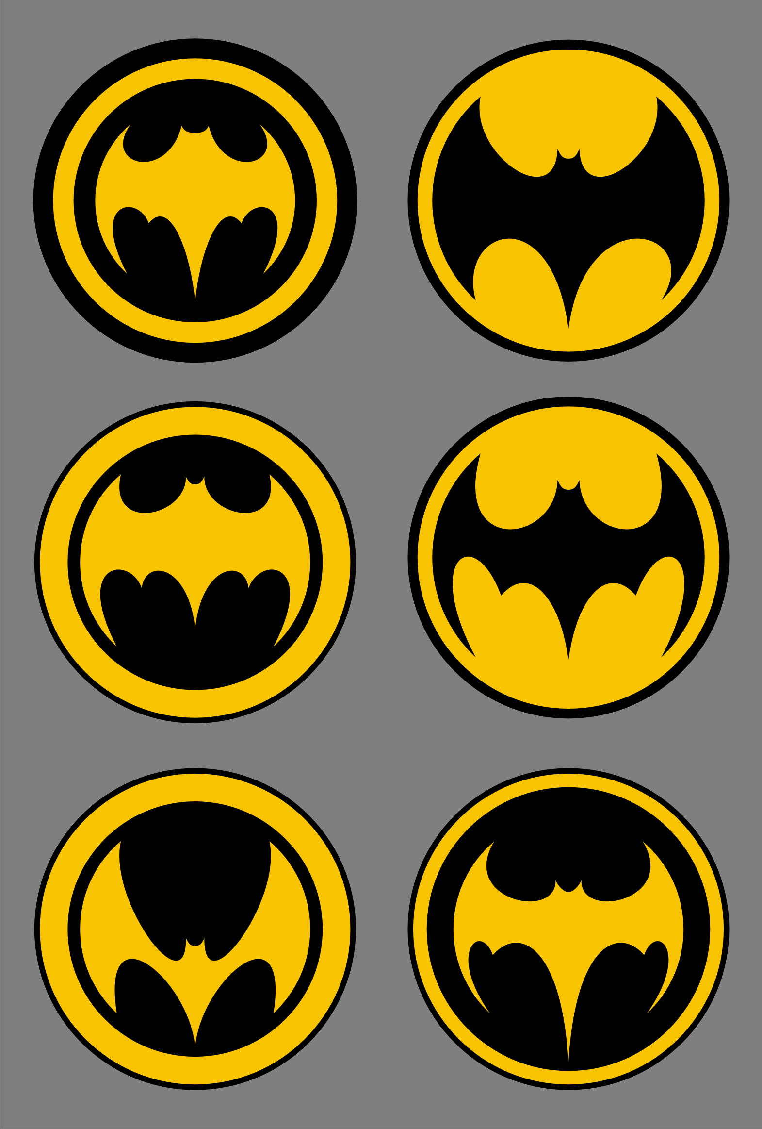 Batman Symbol Template