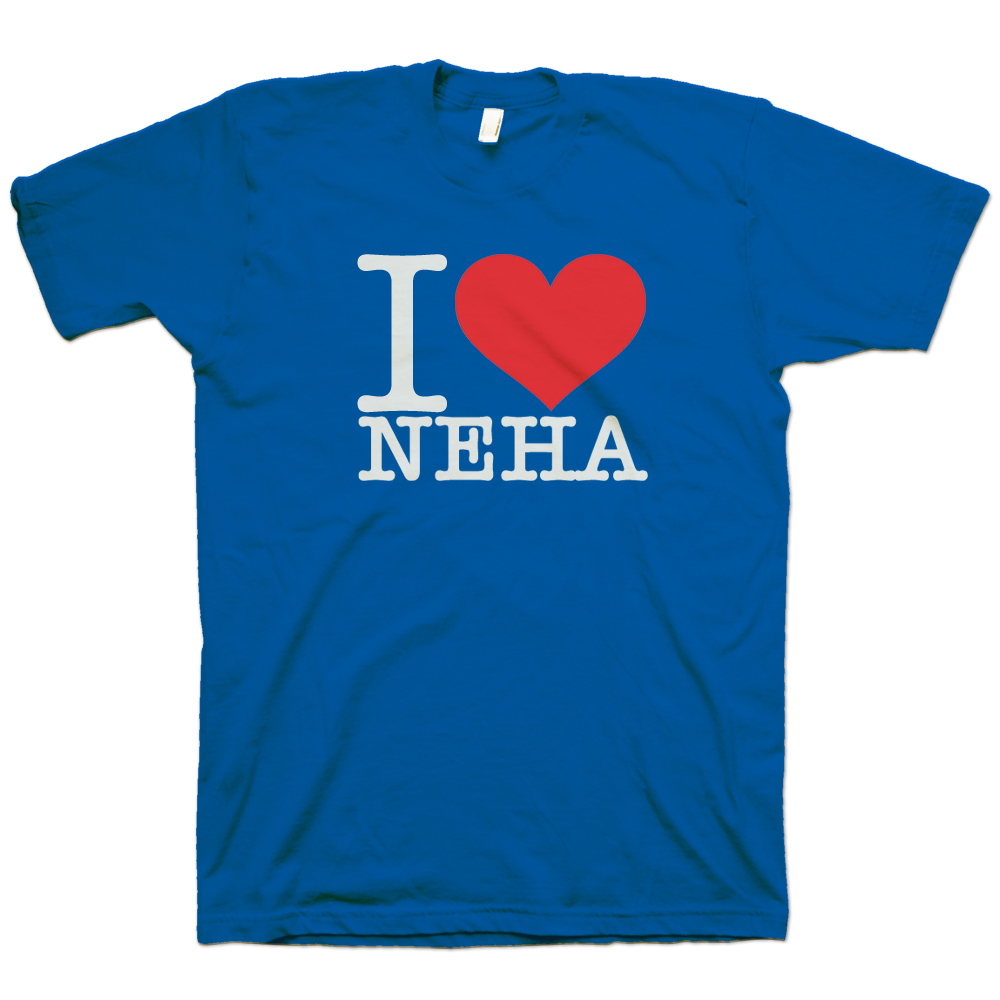 I Love Neha Mens T-Shirt - Choice Of Colours - Name Identity Alias ...
