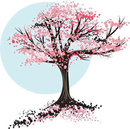 Cherry Tree Clip Art, Vector Images & Illustrations