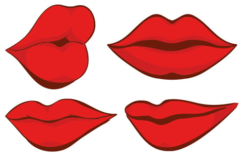 Lips vector for free download
