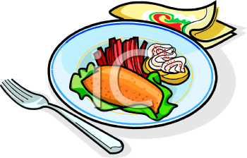 Clip Art Of Dinner Meals Clipart