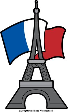 Cartoon eiffel tower clipart