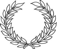 Olive wreath clipart