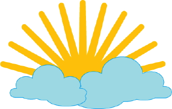 Clipart clouds and sun