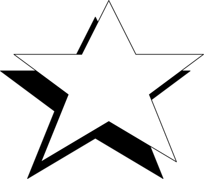 Black star clipart transparent png