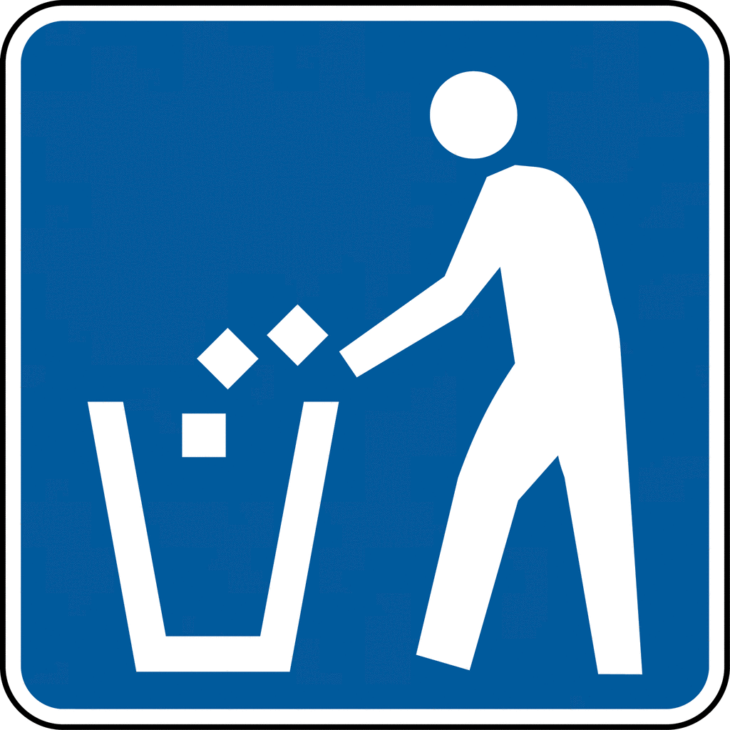 Trash Can Sign | Free Download Clip Art | Free Clip Art | on ...
