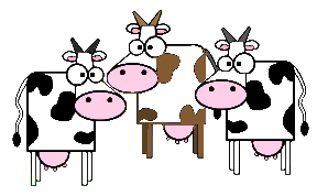 Herd of cows clipart