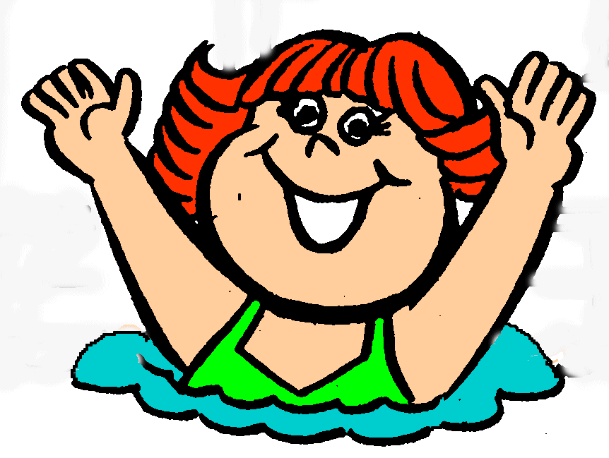 Cartoon swimmer clipart