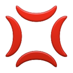 ð??¢ Anger Symbol Emoji (U+1F4A2/U+E334)