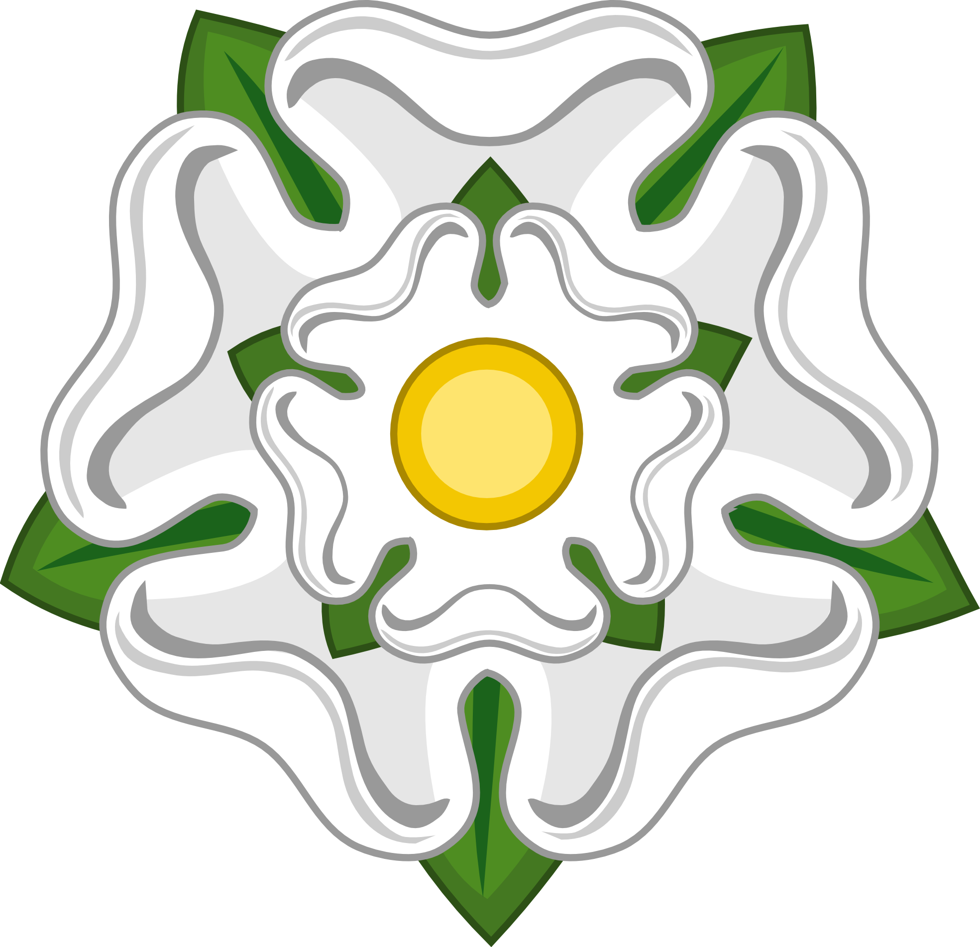 white rose badge of york SVG