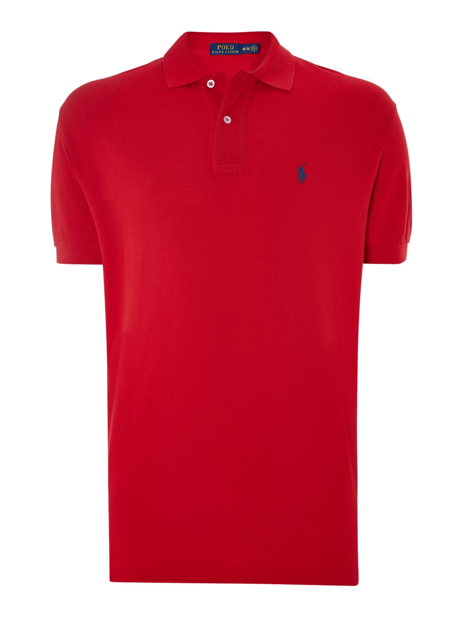 Polo ralph lauren Classic Fit Knit Collar Polo Shirt in Red for