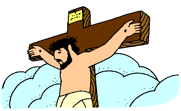 Clipart of jesus on the cross for kids