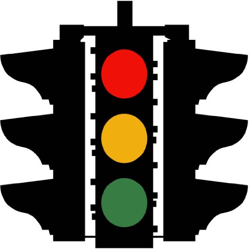 Street Signs & More - Traffic Light Symbol Sign 12" Wall Decals ...
