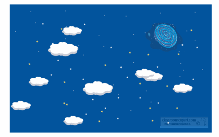 Space Animated Clipart: night-sky-stars-animation : Classroom Clipart