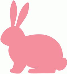 Easter bunny silhouette clipart