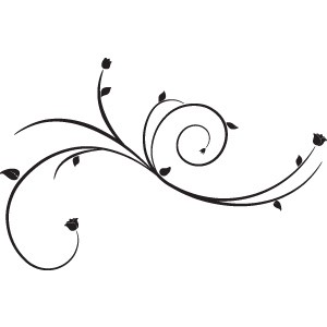 simple flower swirl design freebie floral swirl element | Design ...