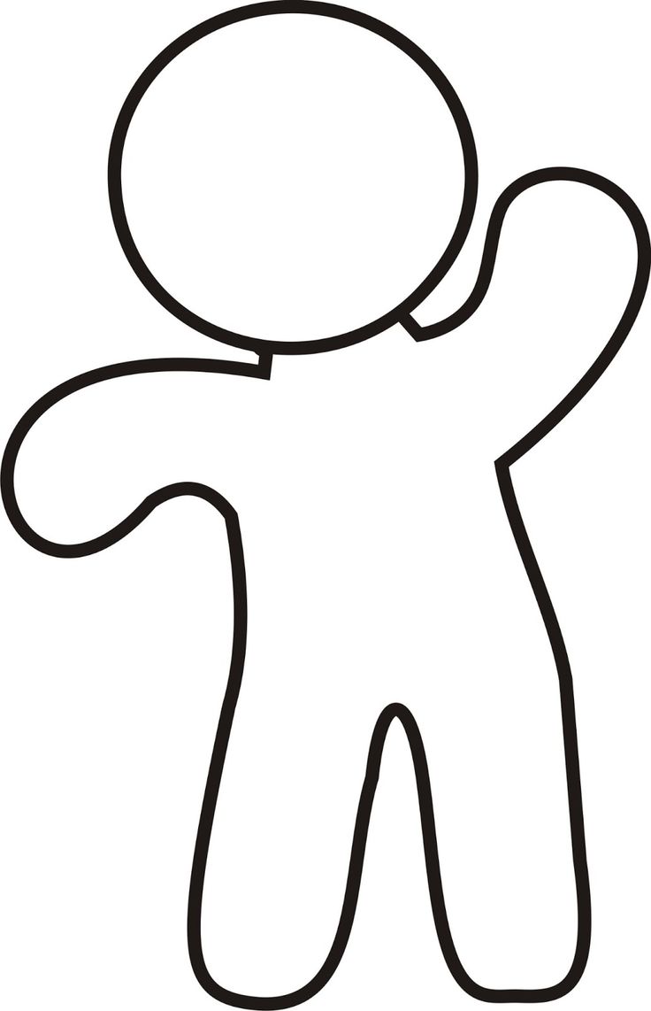 Gingerbread Man Outline Full Page ClipArt Best