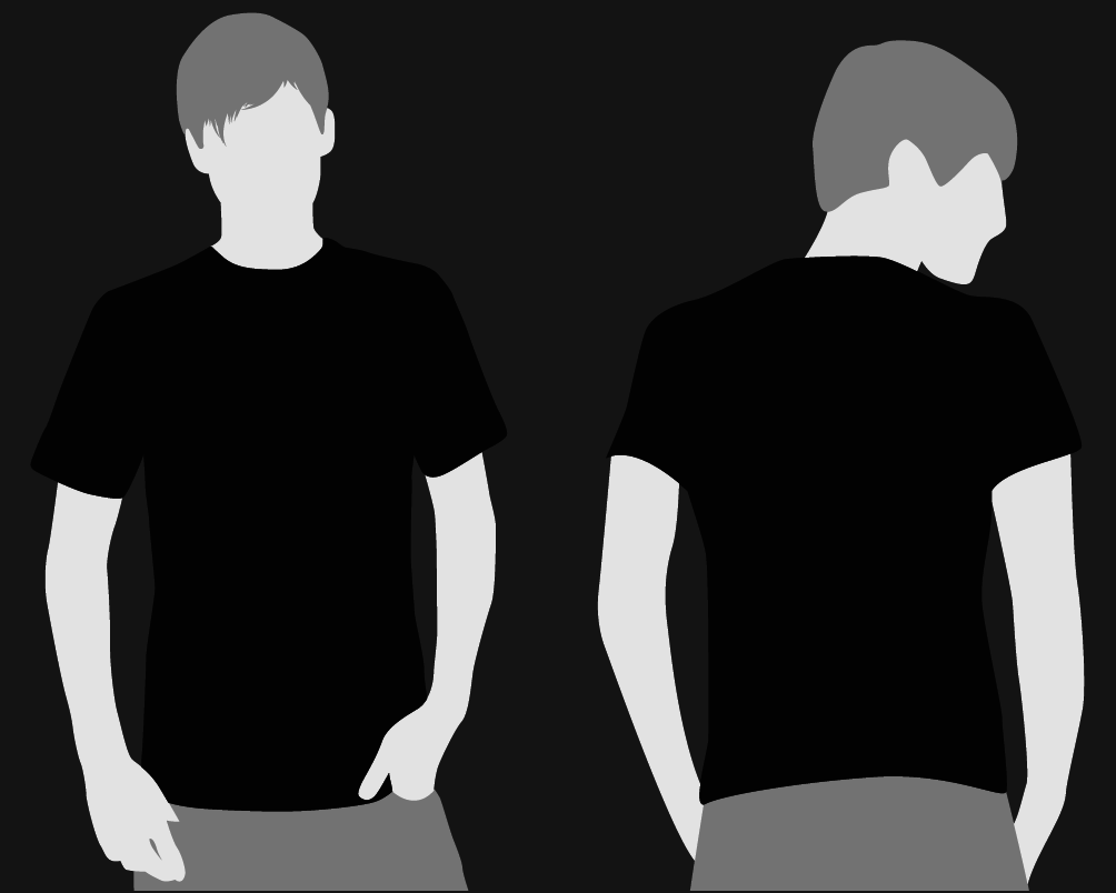 black t shirt design template | shirtsideas.com
