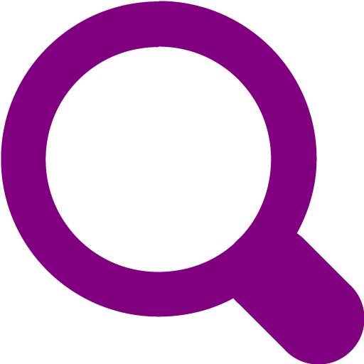 Purple magnifying glass 3 icon - Free purple magnifying glass icons