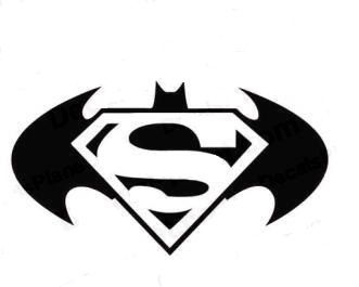 Superman And Batman Symbol Drawing