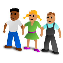 Group of people holding hands clipart little people holding hands ...