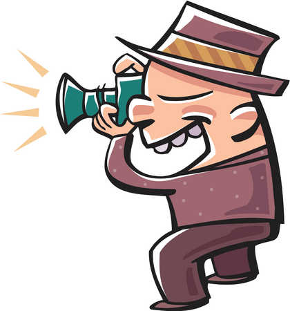 Person with camera clipart