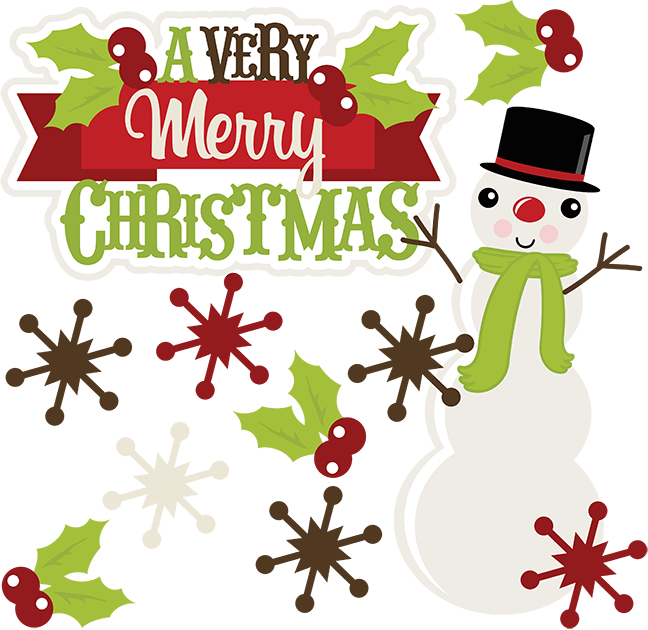 Cute Merry Christmas Clipart – Happy Holidays!