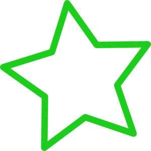 Green star clip art
