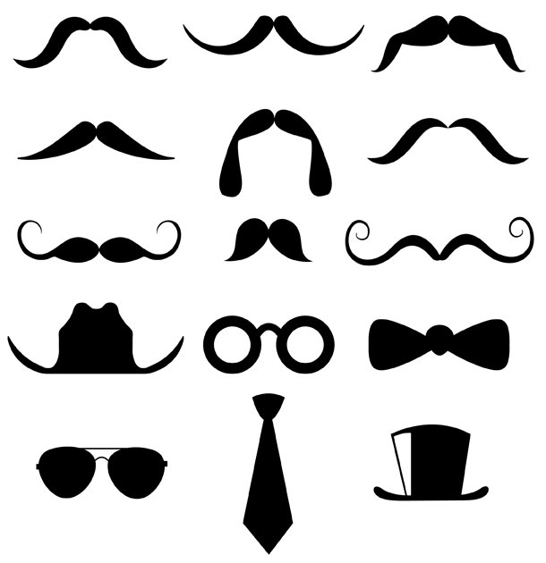 Mustache Disguises Clip Art Personal and