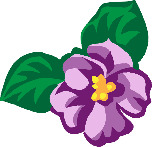 Violet Flower Drawing - ClipArt Best