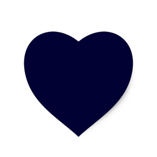 navy blue heart cartoon Gallery