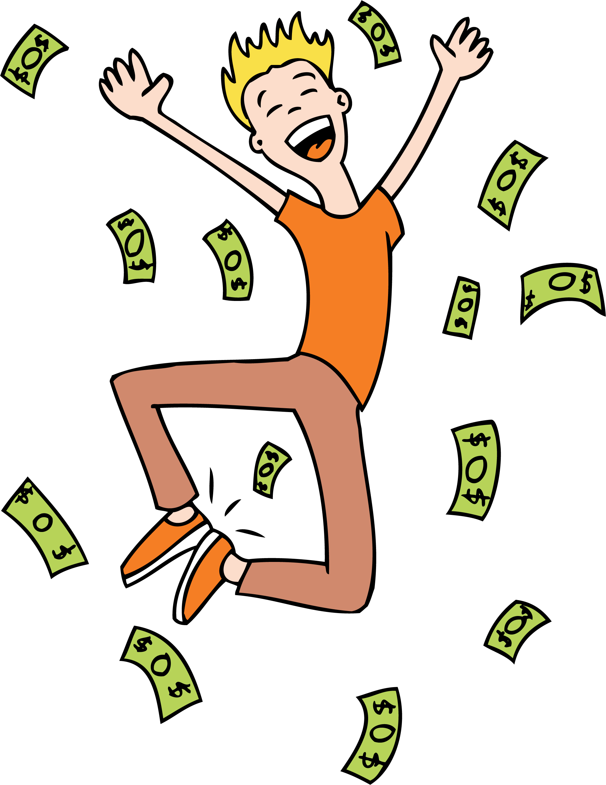 Won The Lottery Clipart