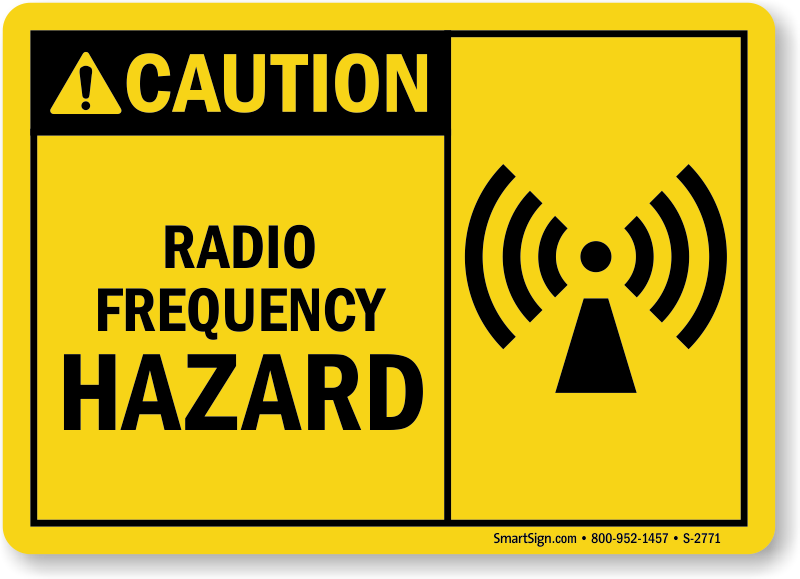 Radio Frequency Hazard - Microwave Warning Sign, SKU: S-2771 ...