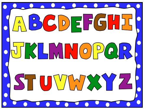 Alphabet clipart images