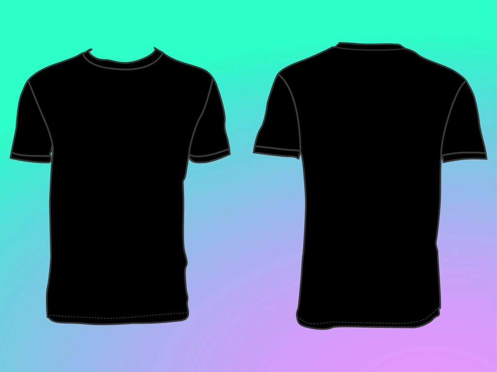 Real Plain T Shirt Template - ClipArt Best