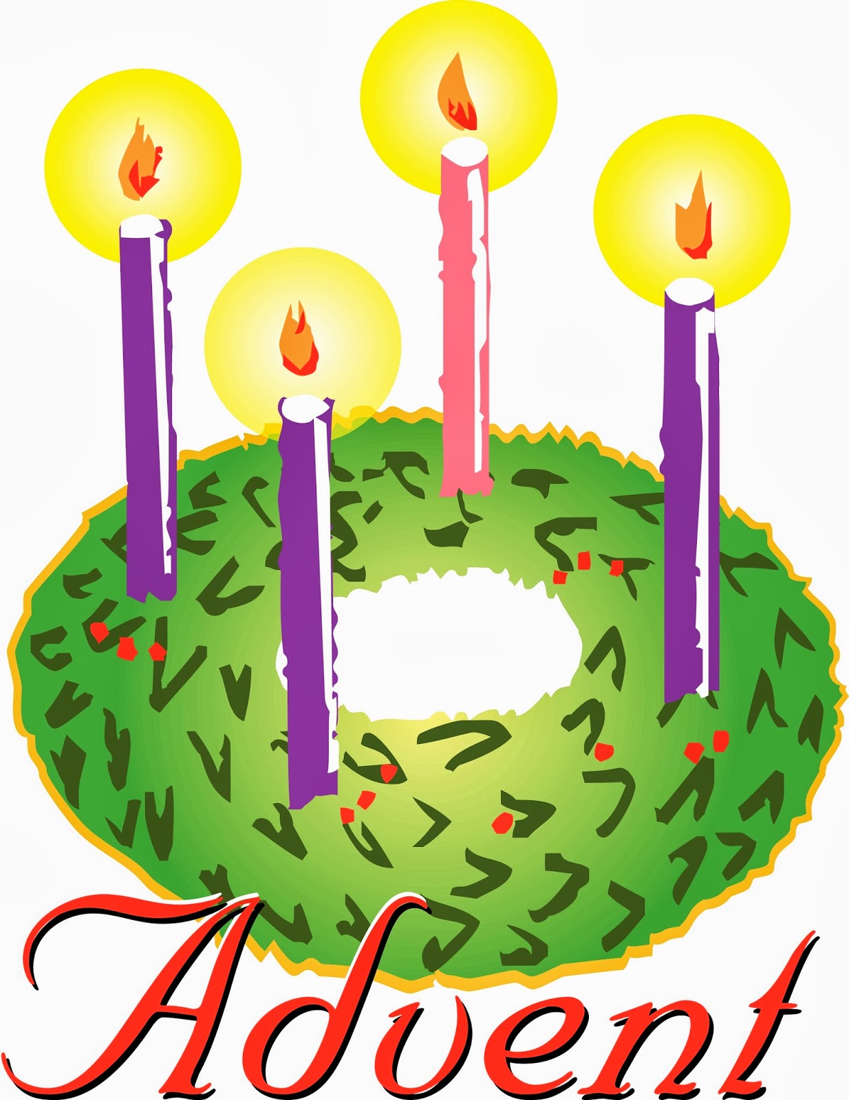Advent Candles Clipart