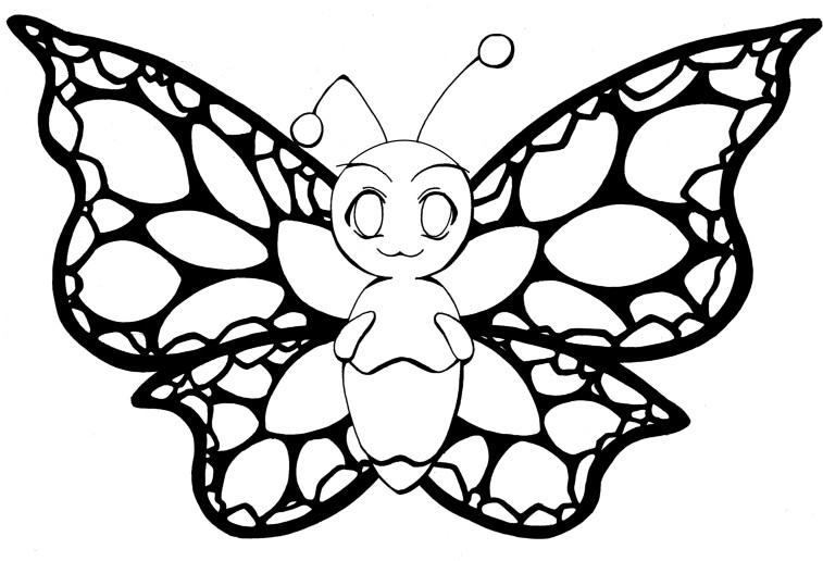 Butterfly Lineart