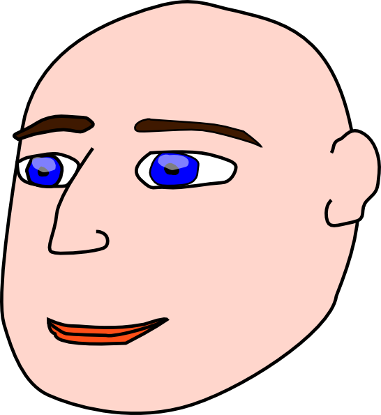 Head Man Bald clip art Free Vector
