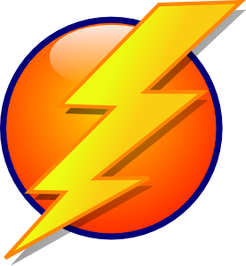 Lightning Icon clip art - vector clip art online, royalty free ...