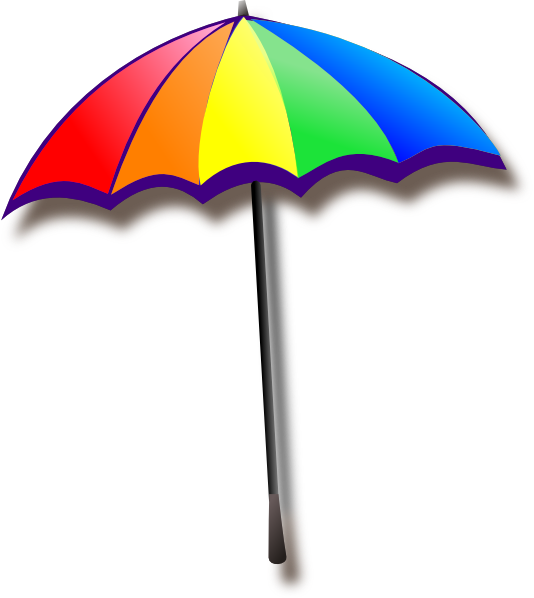 Rainbow Umbrella Clip Art - vector clip art online ...