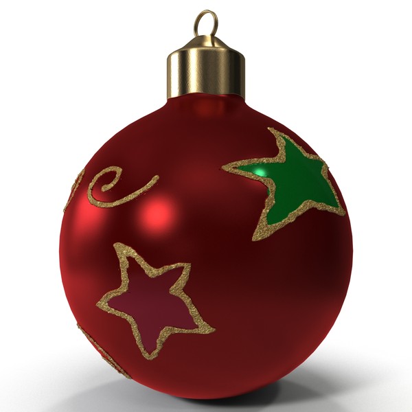 christmas ornament ball 2 3d max